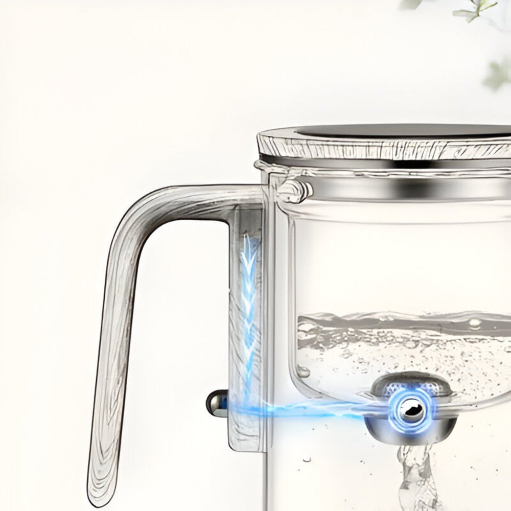 PIACERE DEL TÈ – Teiera elegante in plastica resistente al calore con filtro in acciaio inossidabile