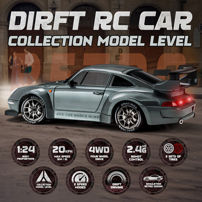 Rassivo™ – Auto RC Drift Telecomandata 2.4GHz Ricaricabile