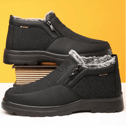 COLDVEX – Scarpe da uomo invernali impermeabili ortopediche con fodera termica e suola antiscivolo