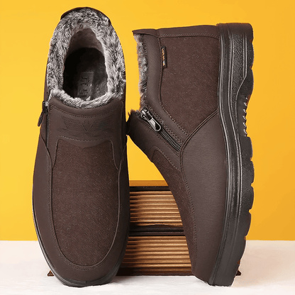 COLDVEX – Scarpe da uomo invernali impermeabili ortopediche con fodera termica e suola antiscivolo