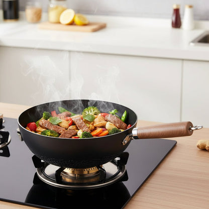 WOKMASTER – Wok in ghisa durevole con un potente flusso di calore