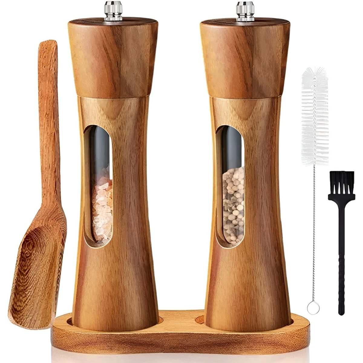 TABLEOAK – Eleganti macinapepe e macinasale in legno per un condimento preciso