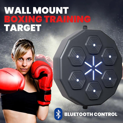 Macchina da Boxe Musicale – Dispositivo da Boxe da Parete Bluetooth con LED e Allenamento Reattivo