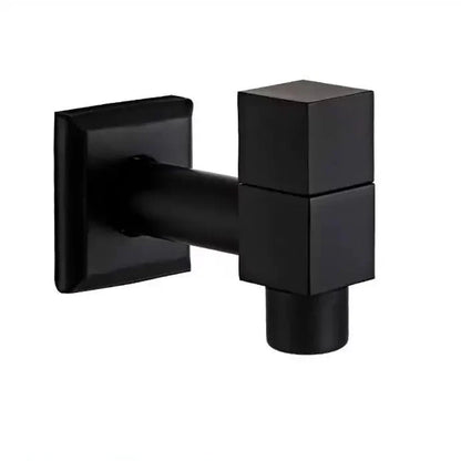 MATTEFLOW – Rubinetto a parete in nero opaco per cucina, bagno e uso all'aperto