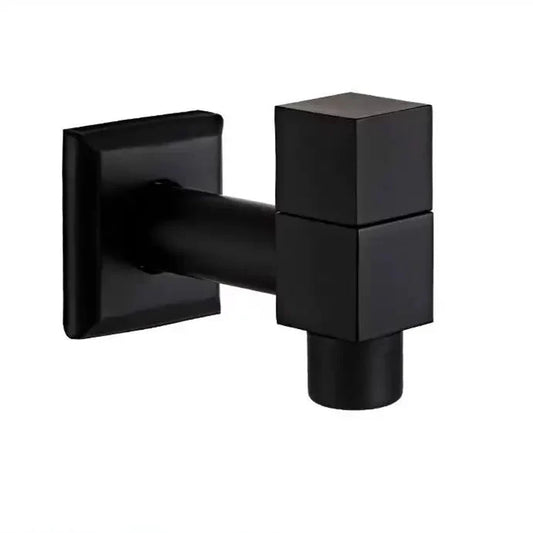 MATTEFLOW – Rubinetto a parete in nero opaco per cucina, bagno e uso all'aperto