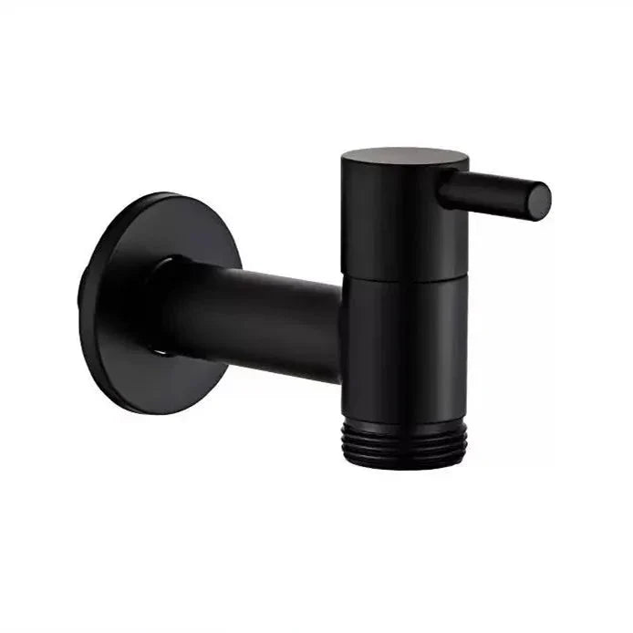 MATTEFLOW – Rubinetto a parete in nero opaco per cucina, bagno e uso all'aperto