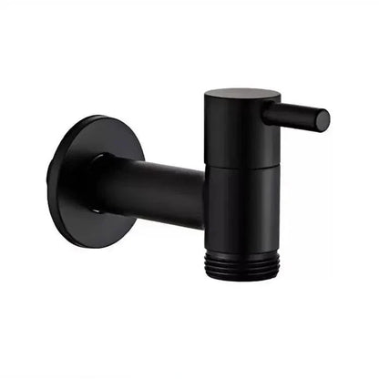 MATTEFLOW – Rubinetto a parete in nero opaco per cucina, bagno e uso all'aperto