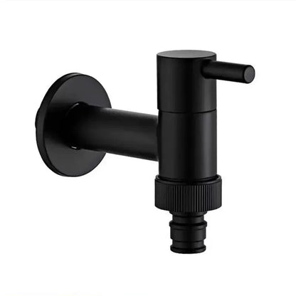 MATTEFLOW – Rubinetto a parete in nero opaco per cucina, bagno e uso all'aperto