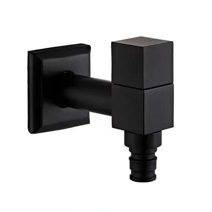 MATTEFLOW – Rubinetto a parete in nero opaco per cucina, bagno e uso all'aperto