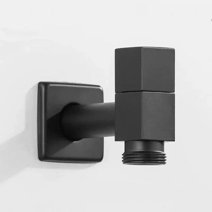MATTEFLOW – Rubinetto a parete in nero opaco per cucina, bagno e uso all'aperto