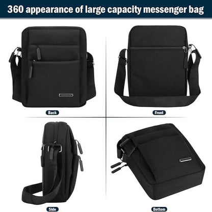 METROSAFE – Borsa a tracolla impermeabile da uomo con design antifurto