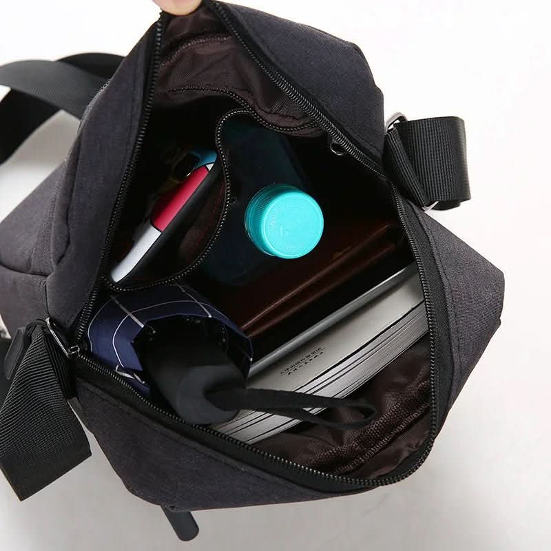 METROSAFE – Borsa a tracolla impermeabile da uomo con design antifurto