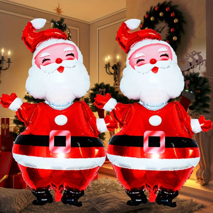 Decorazione Natalizia – Set Palloncini Giganti Gonfiabili di Babbo Natale