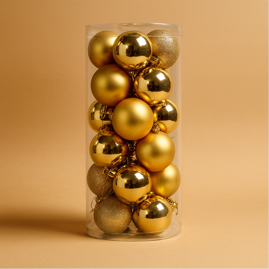 Palline di Natale in Plastica Set Decorazioni Natalizie Ornamenti Sospesi