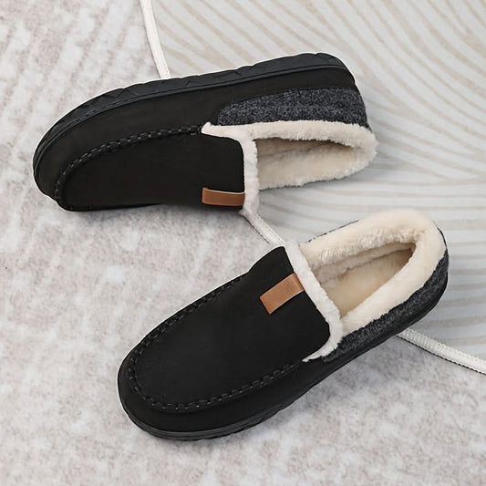 TERRAWOOL – Scarpe da uomo slip-on calde realizzate in lana sintetica