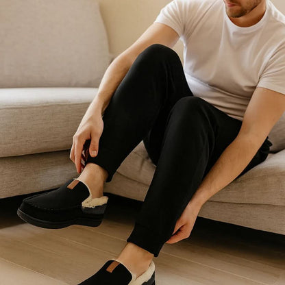 TERRAWOOL – Scarpe da uomo slip-on calde realizzate in lana sintetica