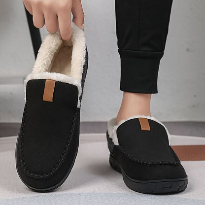 TERRAWOOL – Scarpe da uomo slip-on calde realizzate in lana sintetica