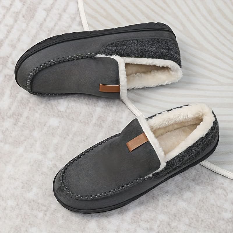 TERRAWOOL – Scarpe da uomo slip-on calde realizzate in lana sintetica