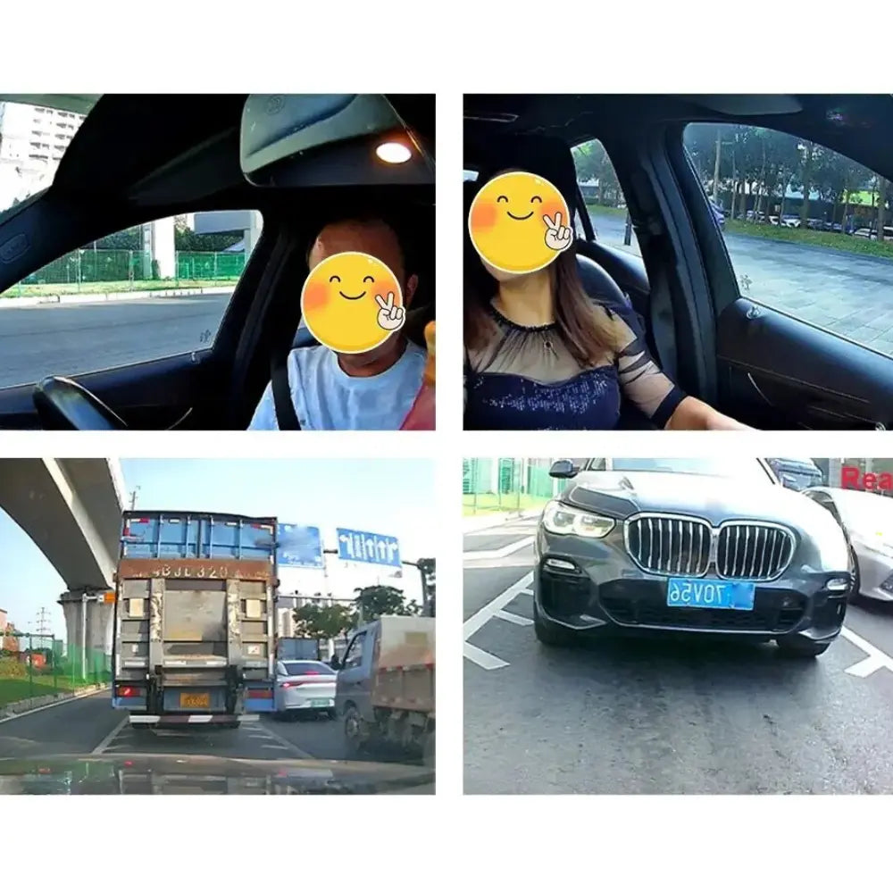 Dashcam Quad-Record HD | Visione Completa e Registrazione Automatica