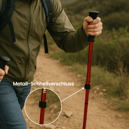 PEAKPATH – Bastoni da trekking regolabili per stabilità e comfort