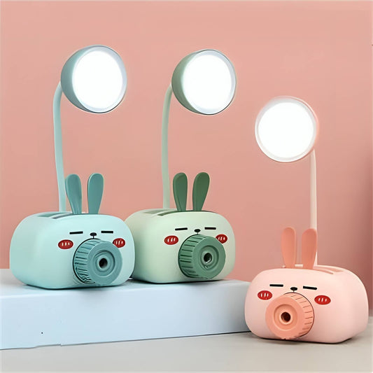 CartoonLight™ Lampada da Tavolo USB – LED Luminosi, Contenitore & Temperamatite