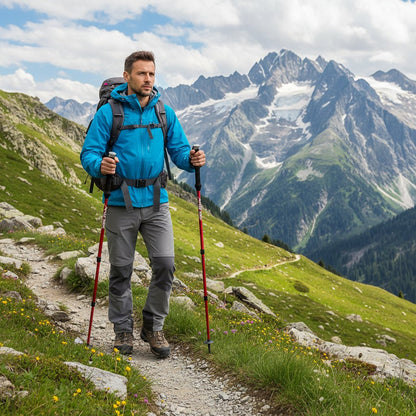 TREKKIFY – Bastoni da trekking pieghevoli regolabili per escursionismo