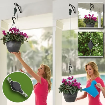 GARDENLIFT – Sistema di sospensione regolabile in altezza per piante e casette per uccelli