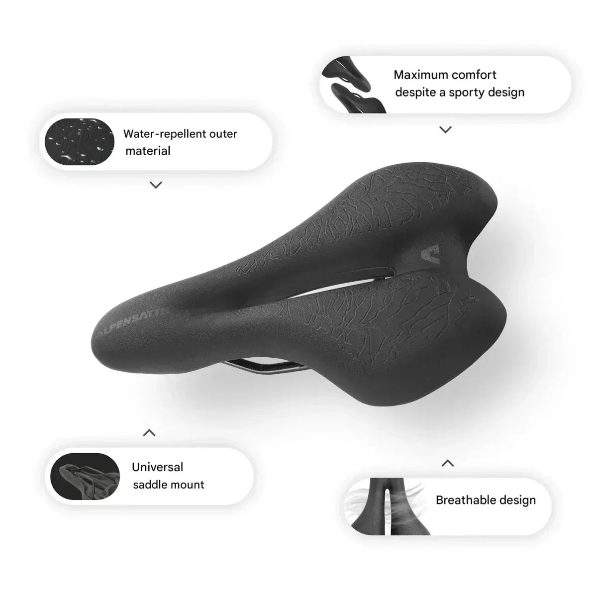 VELOMEMO – Sella da bici ergonomica con memory foam