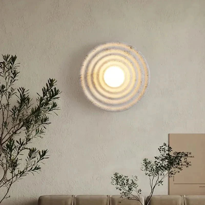 WABIGLOW – Lampada da parete LED in ceramica Wabi-Sabi
