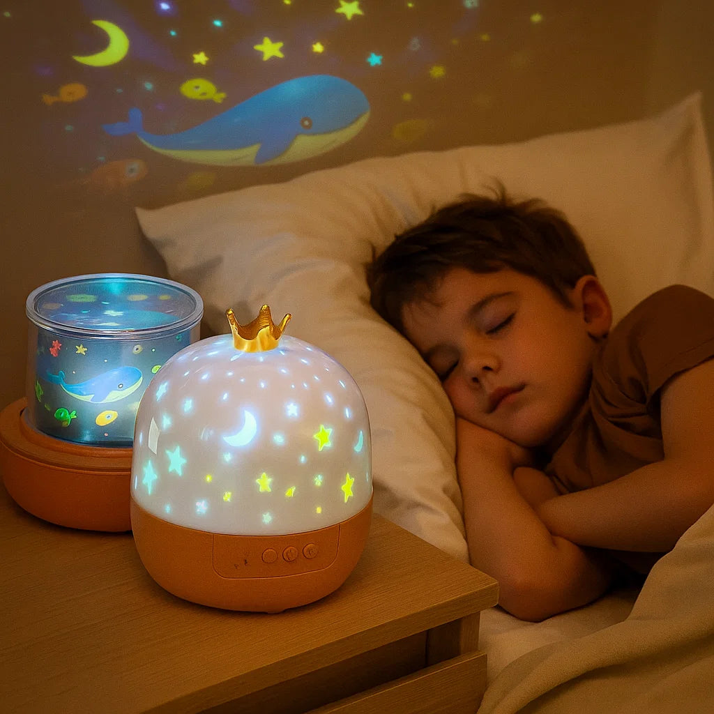 Luce Notturna & Proiettore 2-in-1 per Bambini