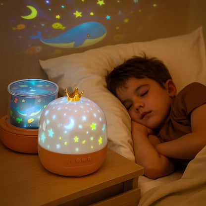 Luce Notturna & Proiettore 2-in-1 per Bambini