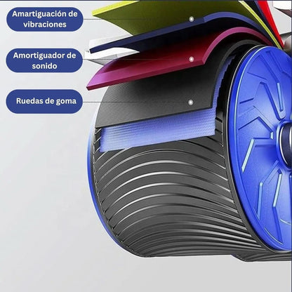 Coremaster Fitness Roller - Allenamento efficace per addominali e fianchi, a casa e in movimento