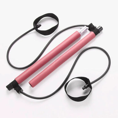 Pilatescore Bar Set - Dispositivo di allenamento Pilates portatile con bande elastiche