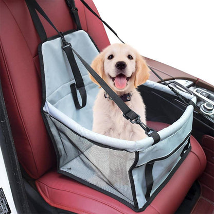 Seggiolino Auto per Cani™ – Trasporto Sicuro, Impermeabile e Pieghevole per Viaggi in Auto