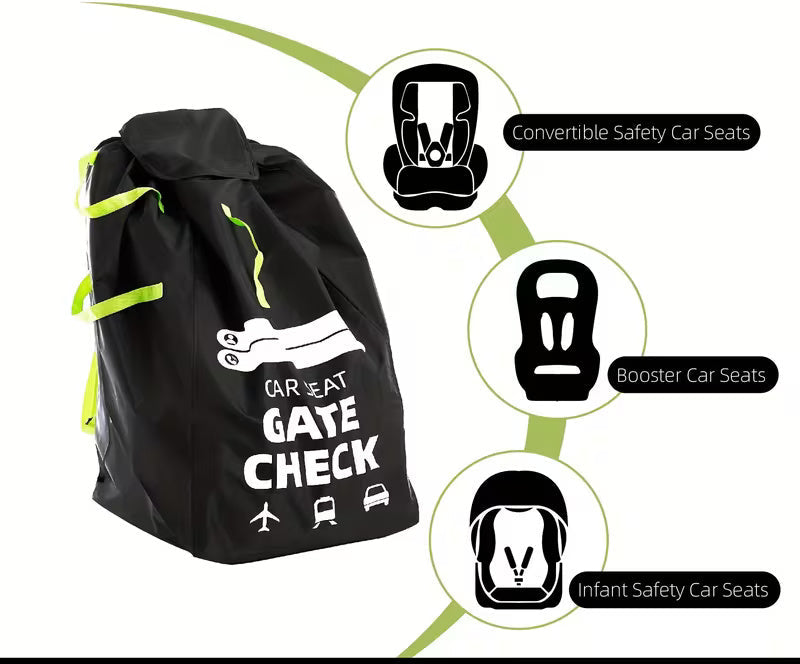 Zaino da viaggio per seggiolino auto convertibile | Protezione del sedile impermeabile per bambini