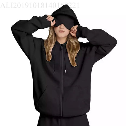 Felpa con Cappuccio da Viaggio Incognito™ da Donna – Comfort Assoluto & Mascherina Integrata
