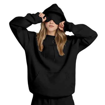 Felpa con Cappuccio da Viaggio Incognito™ da Donna – Comfort Assoluto & Mascherina Integrata