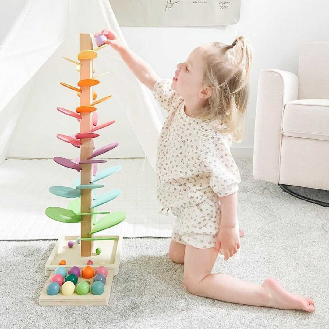 Tour à billes interactif Arc-en-ciel - Luca : Jouet éducatif pour enfants