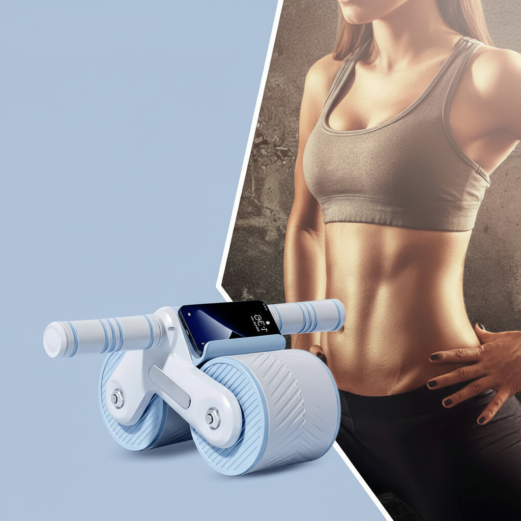 Coremaster AB-Roller - Ruota per addominali antiscivolo con funzione di richiamo