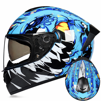 Vista laterale del casco LVS-701