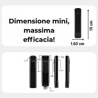 Mini Telecamera di Sorveglianza Senza Fili – InvisiCam
