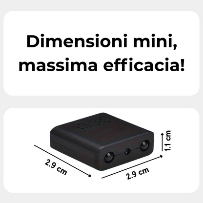 Mini Telecamera Spia | Sorveglianza Discreta, Visione Notturna & Rilevamento del Movimento – EliteVision