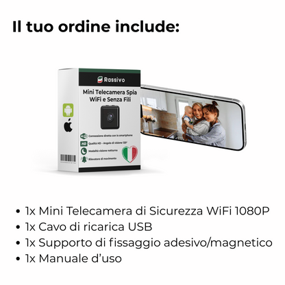 Mini Telecamera Spia Wireless con Registrazione – SpyPro
