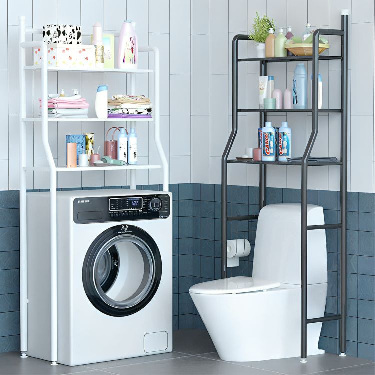 Iron Storage – Scaffale Salvaspazio Multifunzionale 3 Ripiani per Bagno, Lavanderia & Cucina