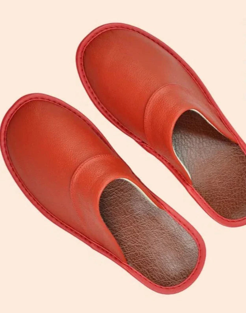 Pantofole in Vera Pelle - Antiscivolo e Confortevoli