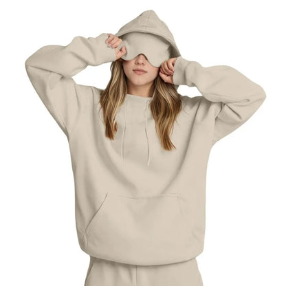 Felpa con Cappuccio da Viaggio Incognito™ da Donna – Comfort Assoluto & Mascherina Integrata