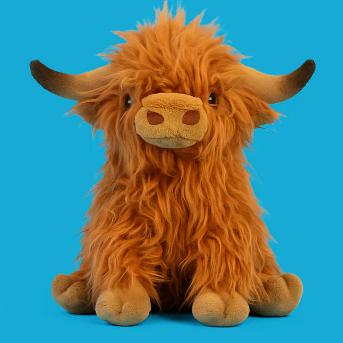 Peluche Mucca delle Highland – Morbido animale di peluche per bambini e collezionisti