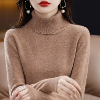 Maglione a Collo Alto da Donna in Cashmere di Lusso – Elena