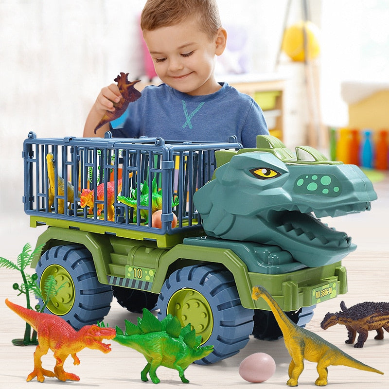Camion Giocattolo con Dinosauri per Bambini – Set da Gioco Preistorico