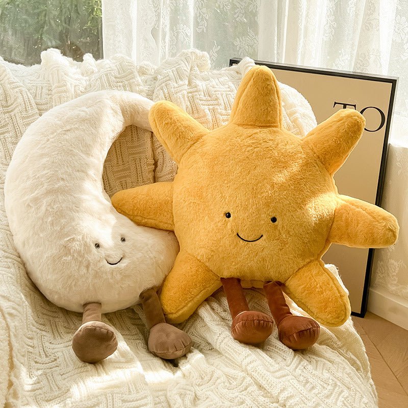 ASTROLUX – Cuscino decorativo con motivo cosmico di sole e luna
